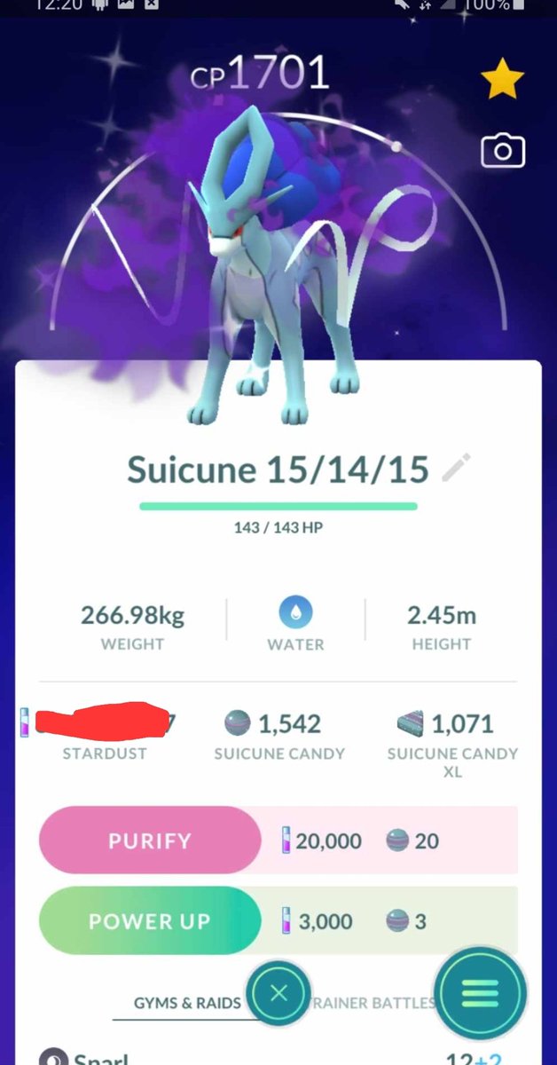 PokemongoRoD's tweet image. I need to change my name it Mr. 98. I can NEVER get a shundo shadow to save my life. #Shiny #Suicune #AlmostShundo #MyBest #Raid #Bestis98 #RideorDie #PokemonGoRideorDie