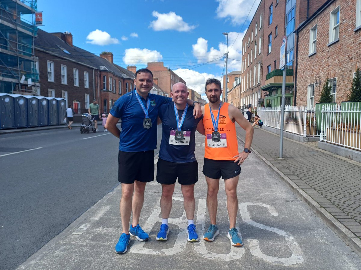 Limerick Half Marathon this morning, 1.46.39, very tough run in hot conditions #greatlimerickrun
