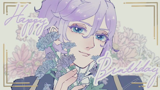 「1boy purple flower」 illustration images(Latest)