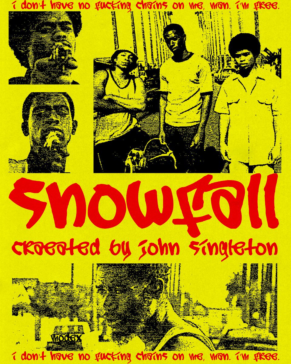 Snowfall Tv series poster concept 💛❤️