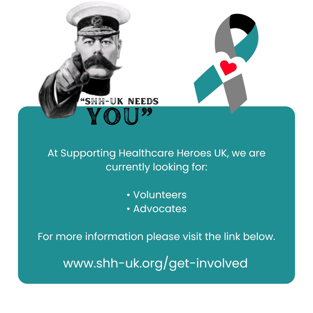 We need you! Volunteers are the heart of our charity. Join us in making a tangible difference in the lives of healthcare heroes. Sign up here: shh-uk.org/get-involved/
#CareForThoseWhoCared