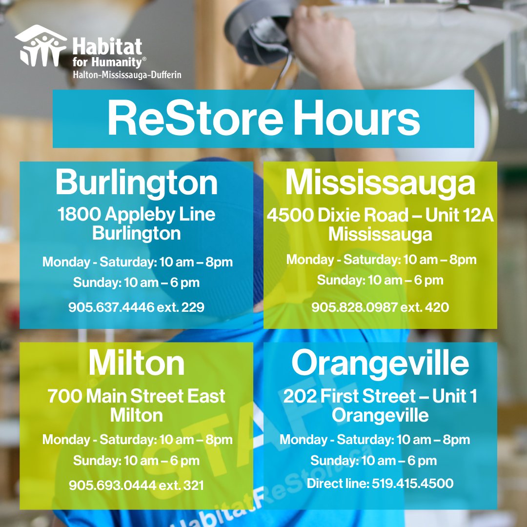 Exciting News! New Store Hours: ✅ Monday to Saturday: 10am - 8pm ✅ Sunday: 10am - 6pm Drop Off Hours: ✅ Monday to Saturday: 10am - 7pm ✅ Sunday: 10am - 5pm These new hours apply to our Milton, Mississauga, Orangeville, and Burlington stores.