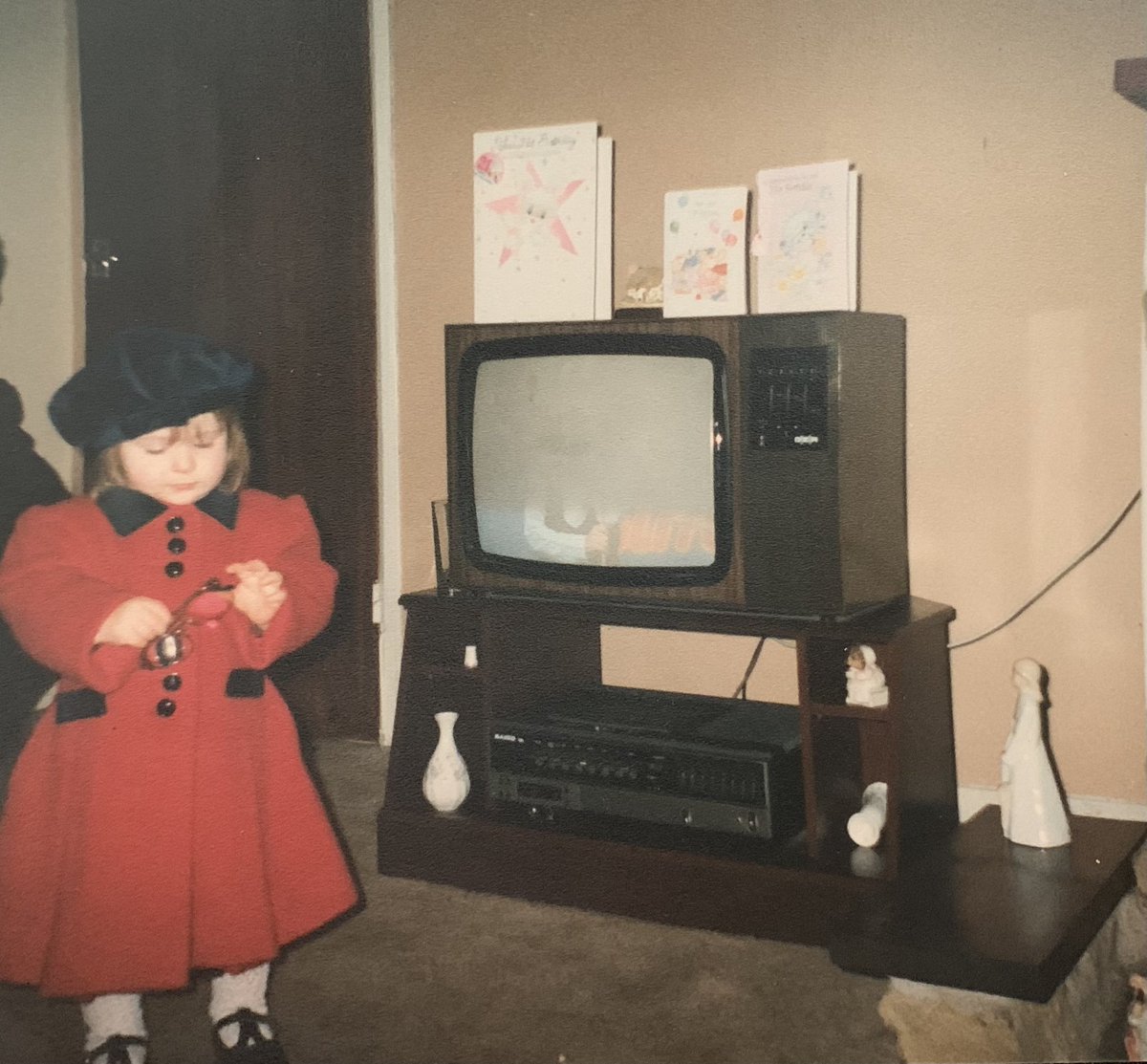 Sometimes I kid myself that I’m still young and then I see photos like this and feel ancient. Look at that telly! Another world.