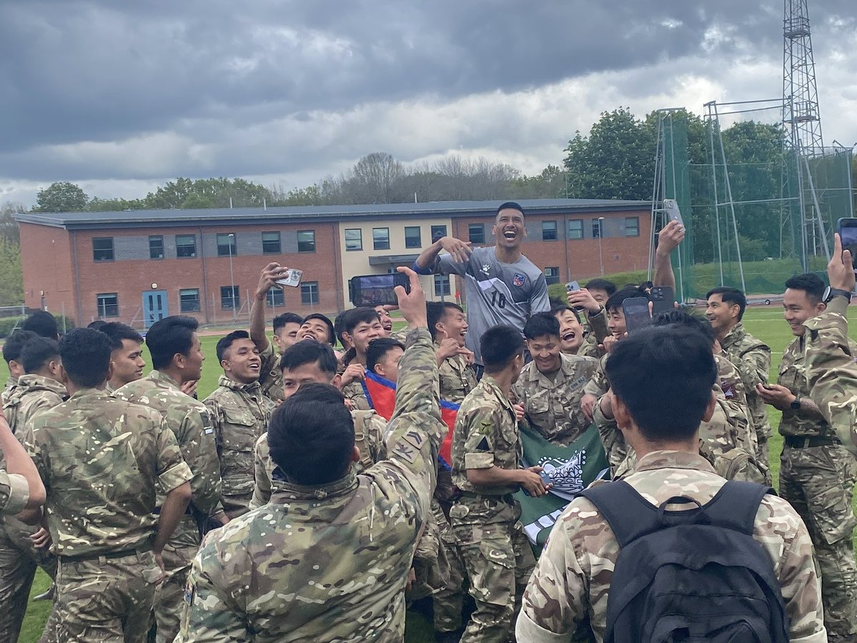 So appreciative to @Jon_Knighton and @BFBSSport for providing outstanding coverage of historic @Armyfa1888 v Nepal match in Aldershot on Friday. 189,000 views (95k Facebook, 61k You Tube, 33k BFBS Radio Gurkha) is truly amazing. Totally professional and comprehensive - thank you