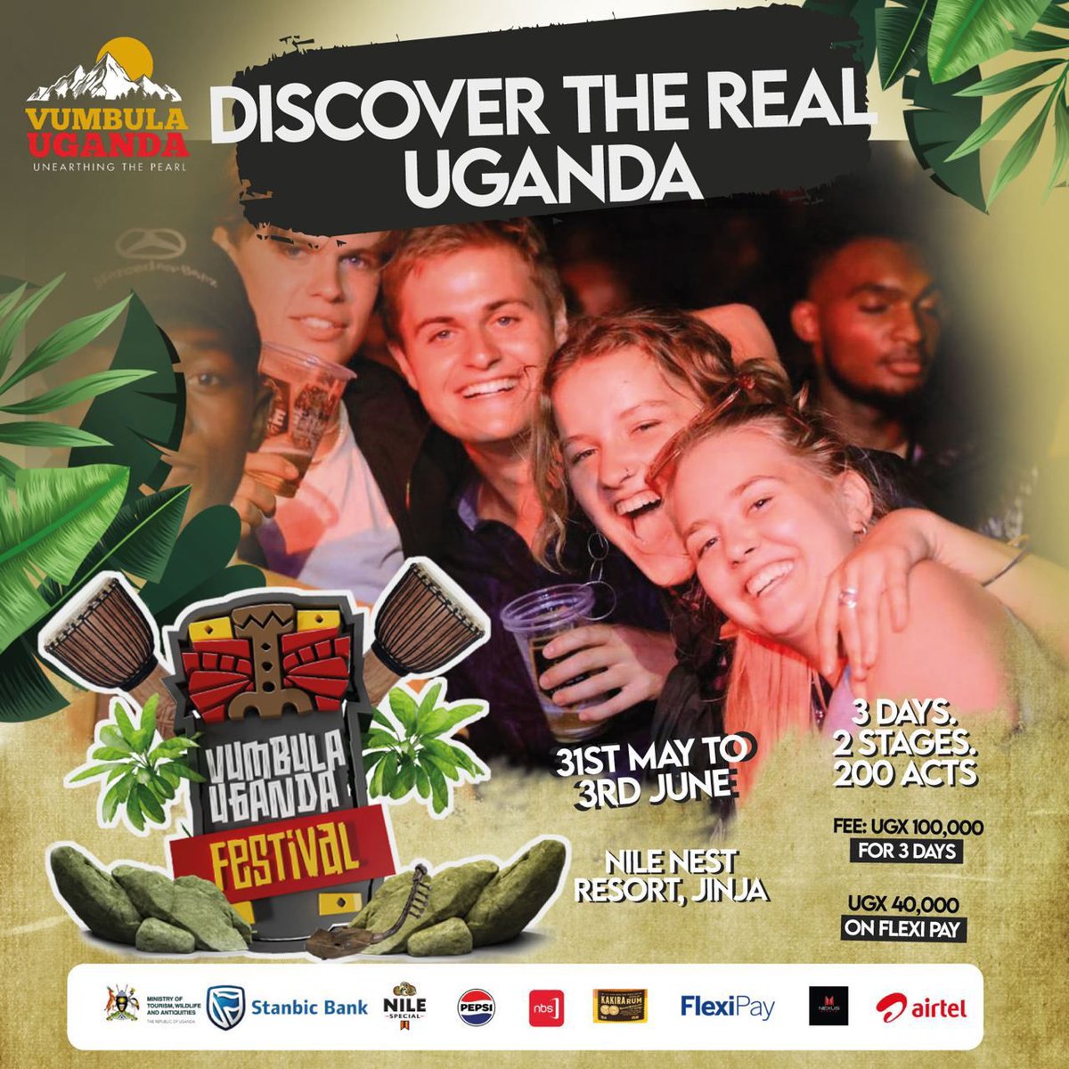 Set off on a once-in-a-lifetime journey through Uganda's captivating landscapes at #VumbulaUgandaFestival. Join us from May 31st to June 3rd to explore, discover, and make memories that will endure forever. @Vumbula_Uganda #GreeningTheNile #SanyukaUpdates