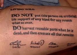 Are DNR Tattoos legally binding?