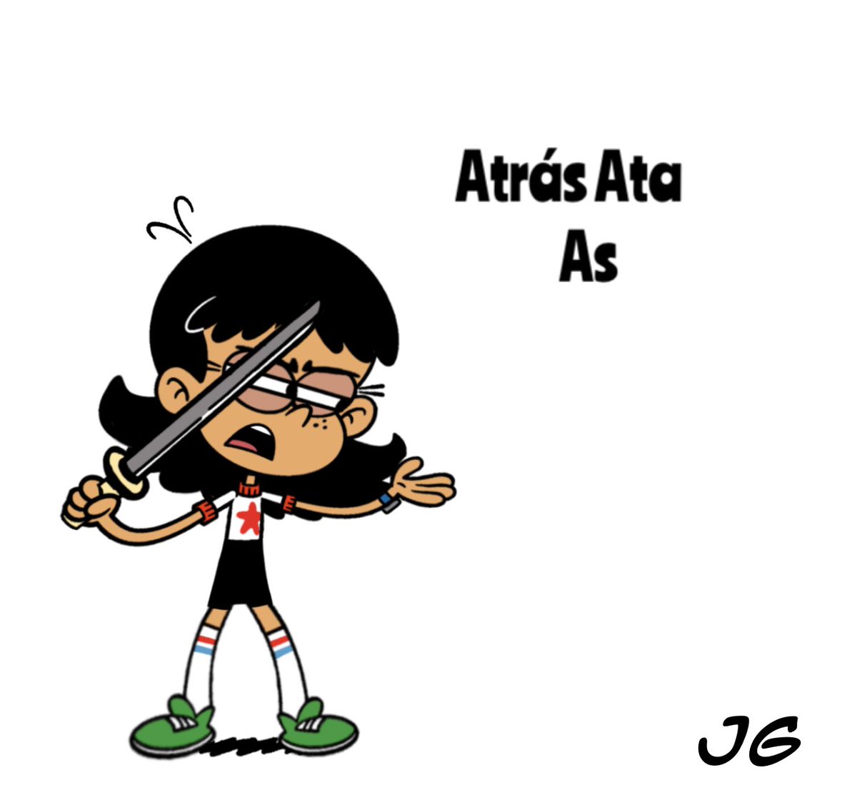 Atrás ata as 

🤜🗡😠🫴

#loudhouse #loudhousefanart #StellaZhau