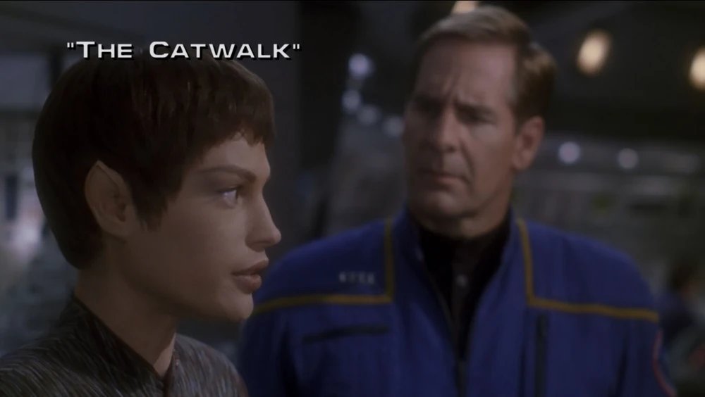 'The Catwalk' is half absolutely excellent, and another half fairly routine, well executed action. The first half of the episode is chock-full of great ideas and memorable moments. The back half is solid but loses some of the unique charm of the opening. Grade: B #TrekRewatch4