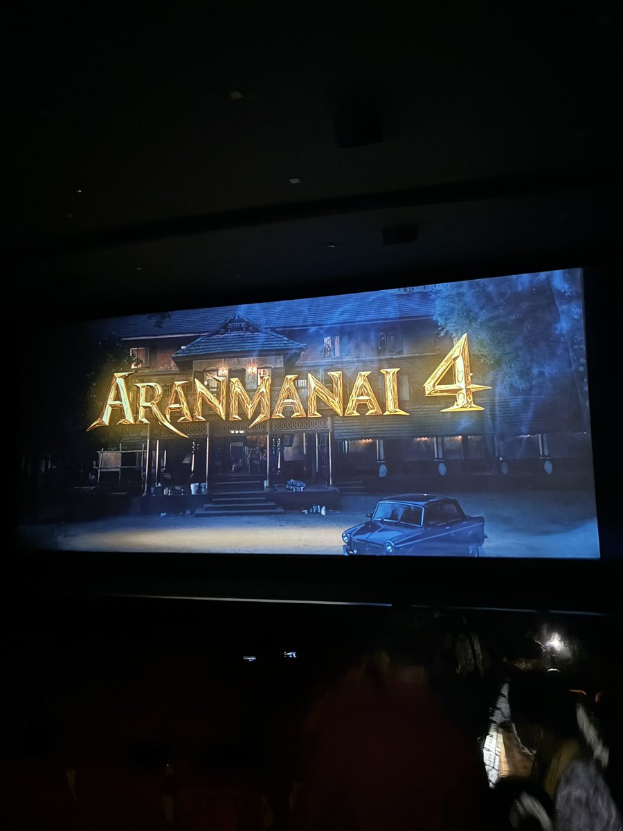 Showtime - #Aranmanai4 🔥🔥
@agscinemas 

Fully packed with Family audience and Kids😮