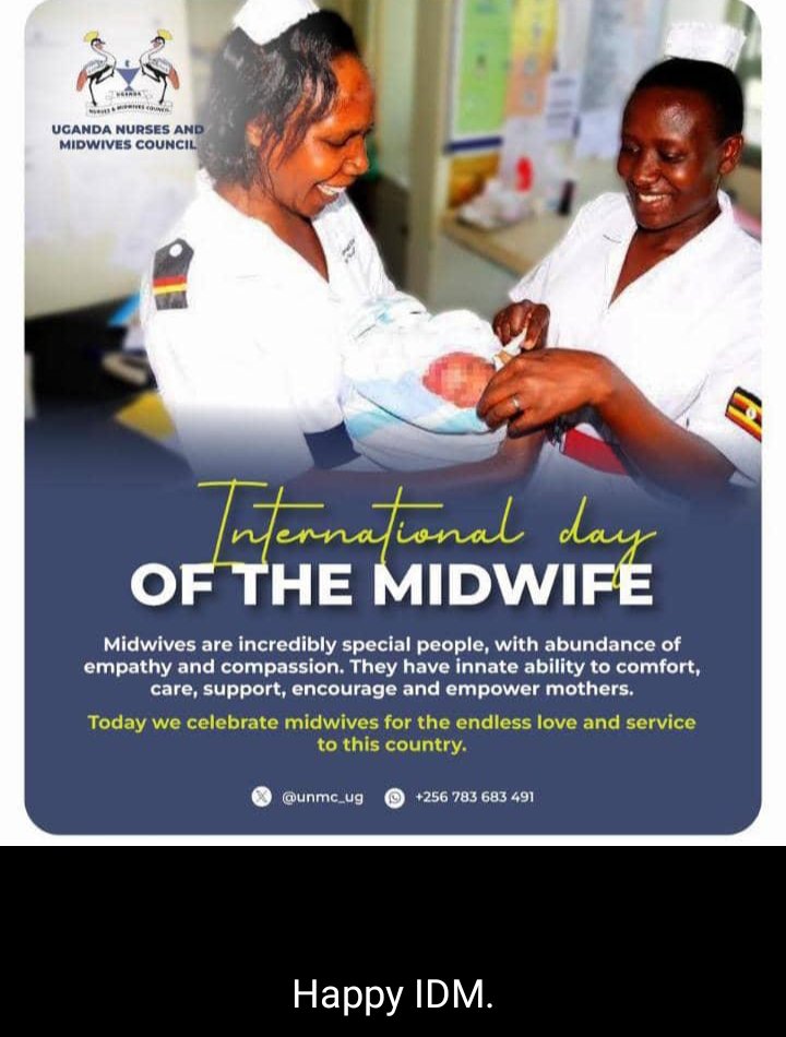 Happy midwifery day to all fellow Midwives, thank you for saving lives. May God grant you all the blessing you deserve.
