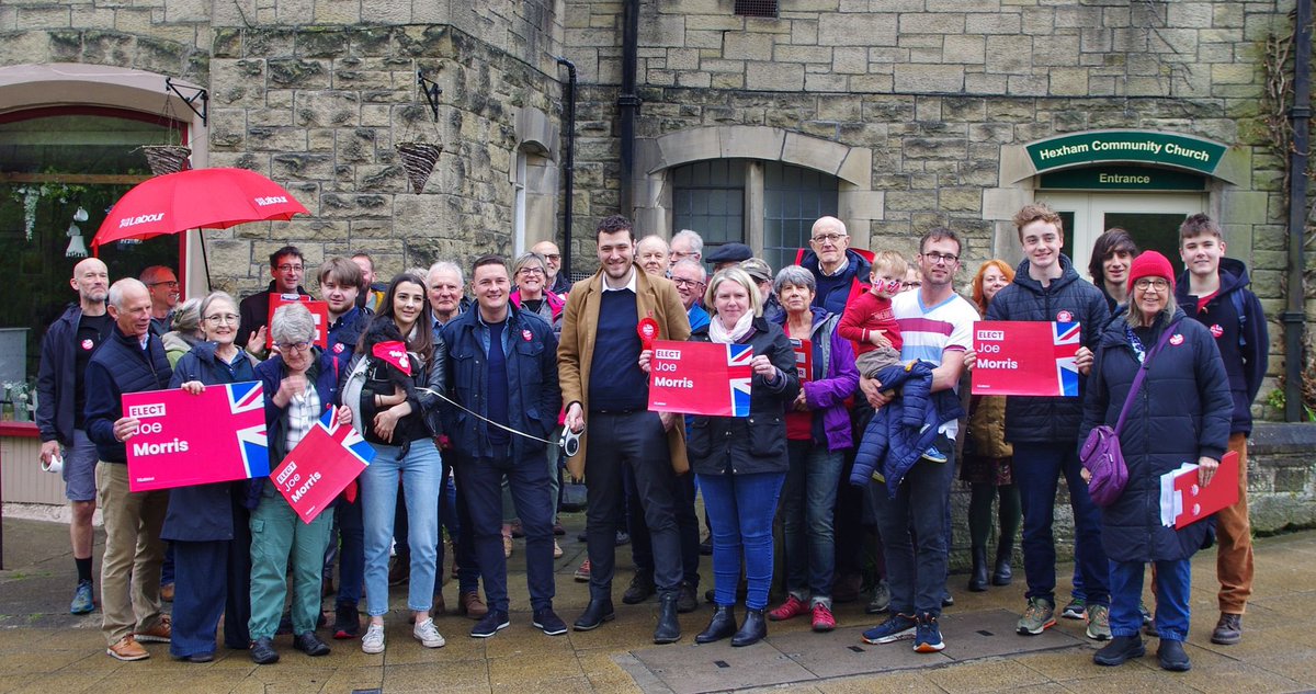 Great to be straight back onto the general election campaign trail in Hexham this afternoon with @UKLabour’s @Joe_Morris91 and @LabourHexhamCLP! 

Brilliant response on the doorstep. People are hoping change with Labour is coming at the general election after Thursday’s results!