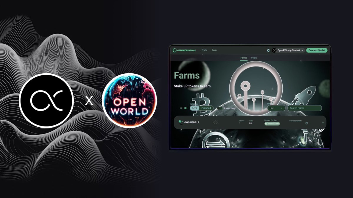 🚄Great Progress, #OEXCommunity! We're excited to share that our ongoing partnership with @openworldswap has reached a new milestone. They've successfully deployed their protocol and interface on the OpenEX Long Testnet. And they will bringing even more Real-World Asset (RWA)…