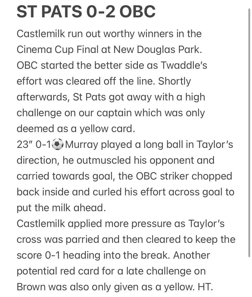 CCFC Saturday tweet media