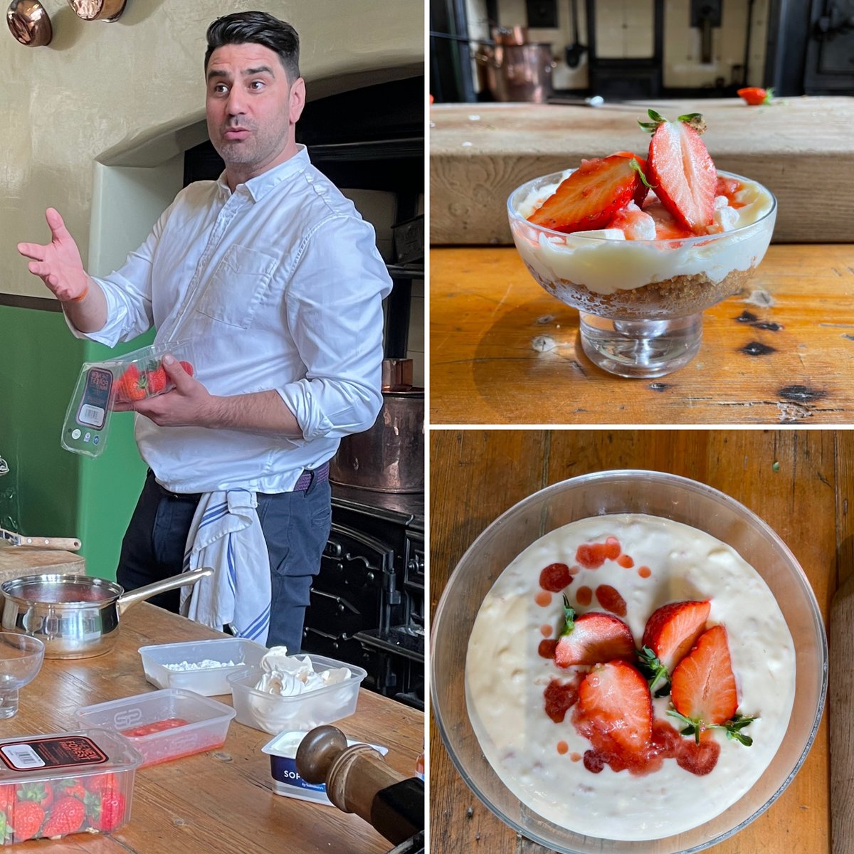 Great day @Beaulieu_Hants BBC Gardeners World Fair today. 
Big thanks to @Chris_Bavin for using our 🍓for cooking demo & supporting local produce. 🍓💪🇬🇧
#buybritish #SupportLocal #britishstrawberries 🍓