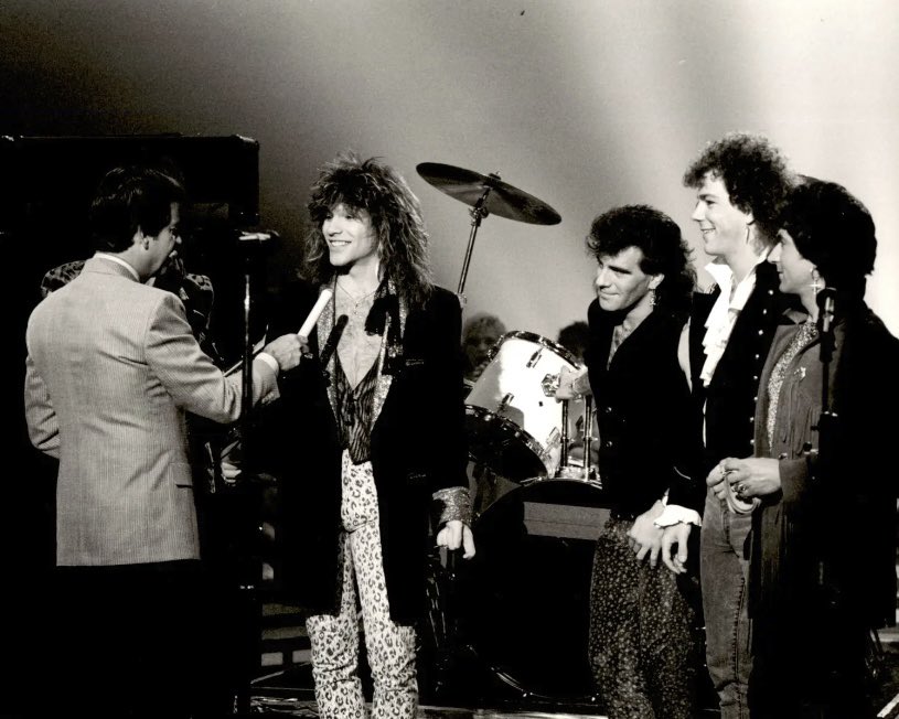 1984 | American Bandstand Debut with Dick Clark More #BonJovi40 in 'Backstage With Bon Jovi' at bonjovi.com