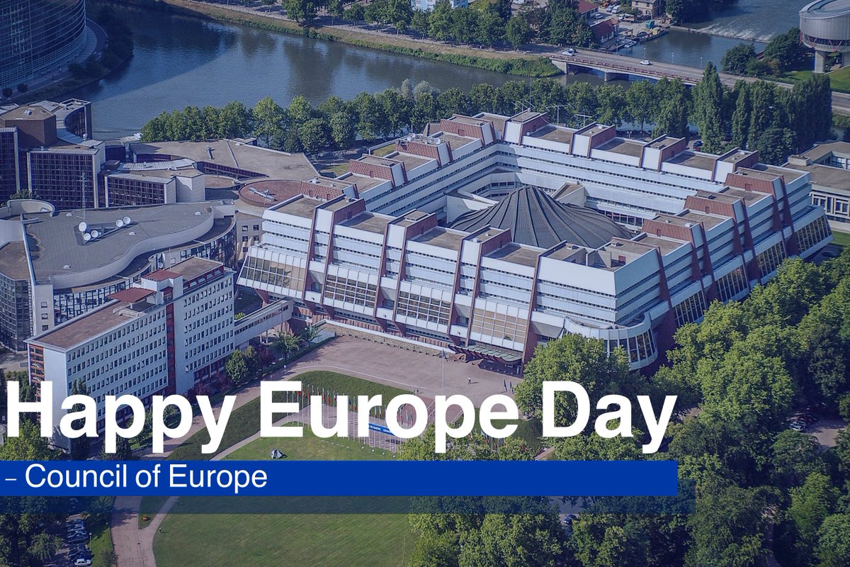 Happy #EuropeDay 🇪🇺! 
75 years ago today the @coe was founded after the signing of Treaty of London in 1949. From 10 signatories to 46, the members of the @coe have fought to uphold #HumanRights, #Democracy, and #RuleOfLaw in #Europe.
Cheers to many more years for the @coe 🇪🇺!