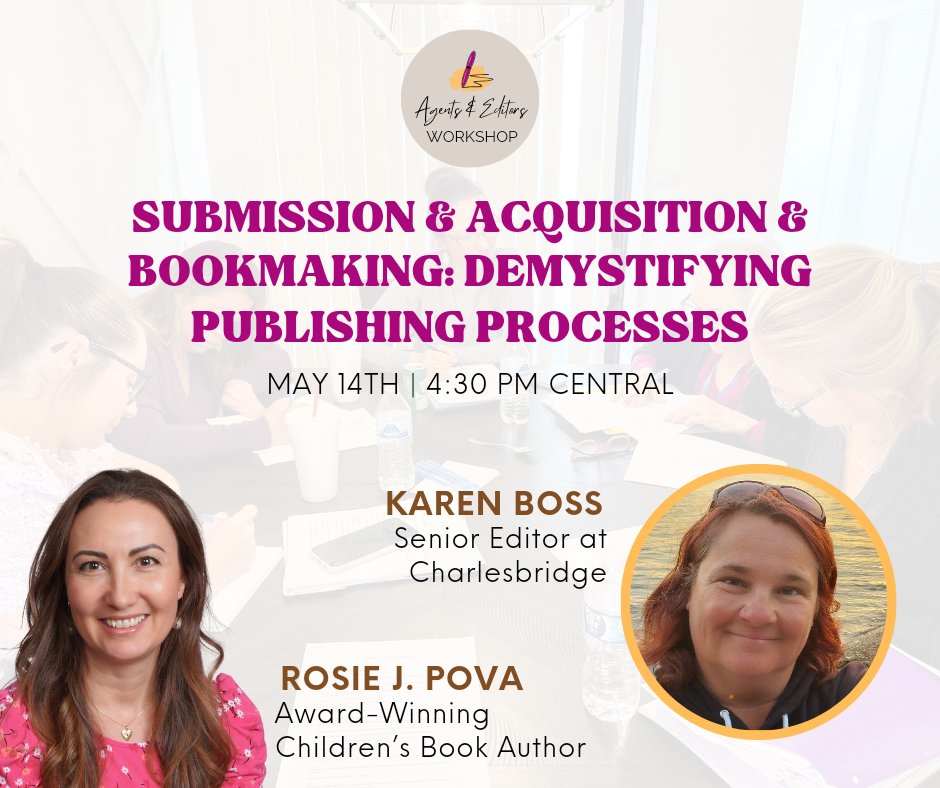 Karen Boss 🦩 (@kbworld33) on Twitter photo 📣Calling all #picturebook writers! Join us in this upcoming workshop!
➡️How do editors manage submissions & decide on projects to pub?
➡️What goes behind the scenes before an offer?
➡️Plus, negotiations, contract & more…
rosiejpova.com/agents-editors…
#WritingCommunity <a href="/RosiePOV/">Rosie J. Pova 💫 Pre-order SALLY'S MUSICAL TALE 🐍</a> 📣Calling all #picturebook writers! Join us in this upcoming workshop!
➡️How do editors manage submissions & decide on projects to pub?
➡️What goes behind the scenes before an offer?
➡️Plus, negotiations, contract & more…
rosiejpova.com/agents-editors…
#WritingCommunity <a href="/RosiePOV/">Rosie J. Pova 💫 Pre-order SALLY'S MUSICAL TALE 🐍</a>