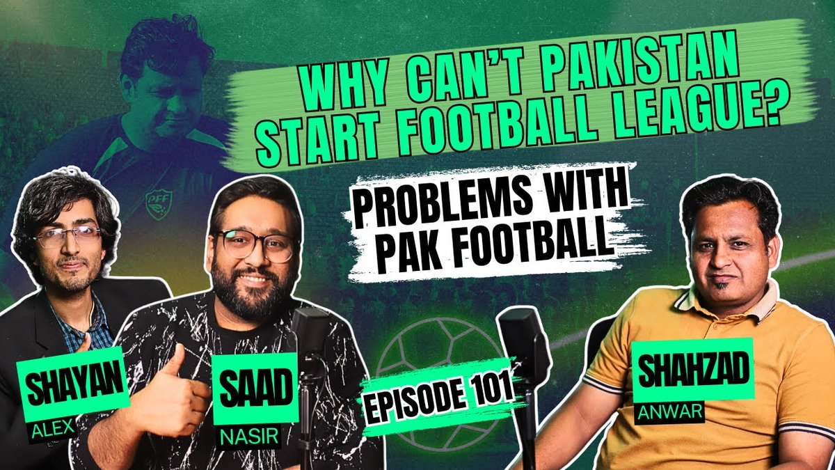 Did you think that we were done this weekend? The New ProSports Podcast with former Pak football head coach Shahzad Anwar is out!

Check it out: youtu.be/cs4vwGUyO0E

@ScouserSamar7 #PakistanFootball #ProSports