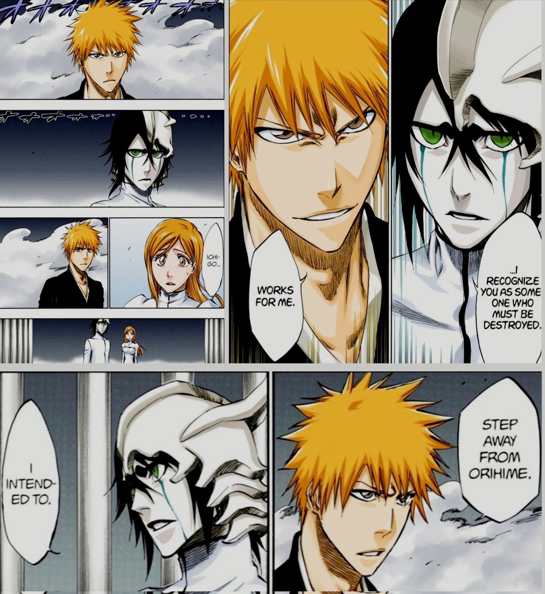 ARRANCAR ARC WAR!!🤭

my goat did not come to play!

#IchiHime #oneHEART
#Ichigoat #Ulquiorra #enemies