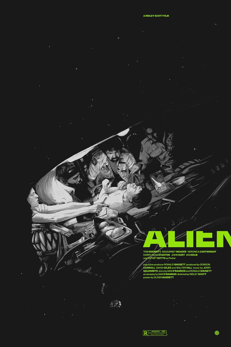 Alien (1979) 
Director Ridley Scott 
#science_fiction #horror #Alien #franchise #creature #exomoon #LV426 #WeylandYutani #facehugger #Xenomorph #Alienorganism #TomSkerritt #SigourneyWeaver #VeronicaCartwright #HarryDeanStanton #JohnHurt #IanHolm #YaphetKotto