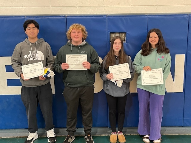 Congratulations to our April Anchor Academy Students of the Month: Kazuya Hirao Jack Corr Audrina Horan Hannah Berdy