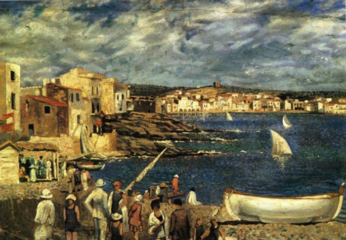 Llaner Beach in Cadaques 1921 Get mor Dali 🍒 linktr.ee/dali_artbot