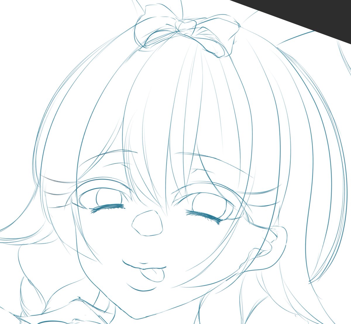 バニーも二人目のラフおわり 