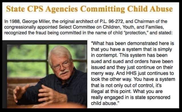“State sponsored child abuse”

#AbolishCPS