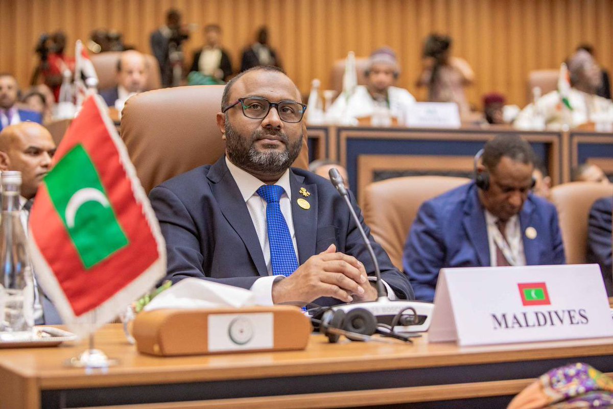 The President's Special Envoy delivers Maldives' statement at 15th session of the OIC Islamic Summit presidency.gov.mv/home/dv/#lg=1&…