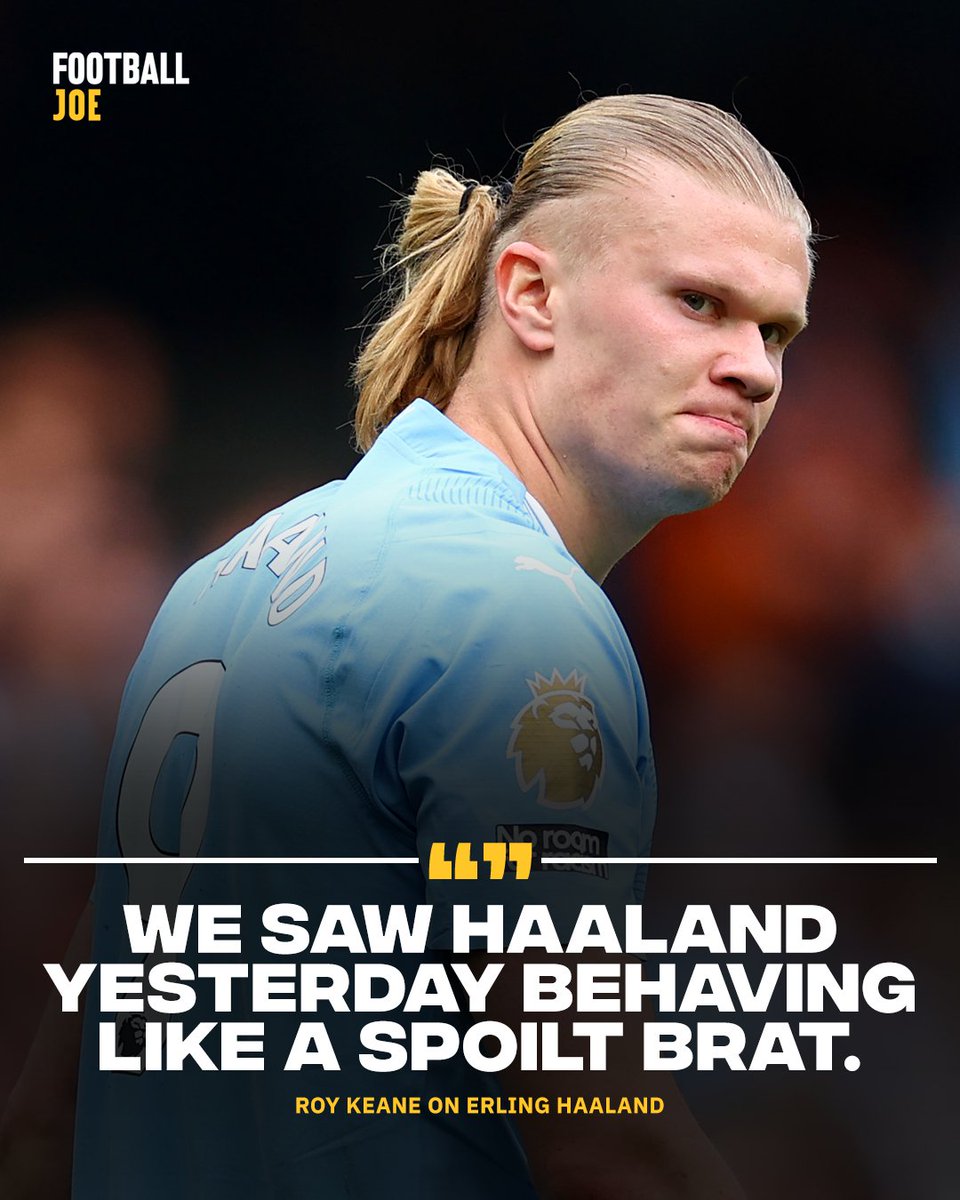 🗣️ “We saw Haaland yesterday being brought off. Not looking too happy. Behaving like a spoilt brat. But because they win the game and he scores goals, it’s almost forgotten about.”