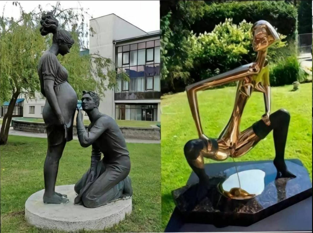 Hádanka: Která z těchto skulptur byla instalována v Bělurusku a která v Litvě?