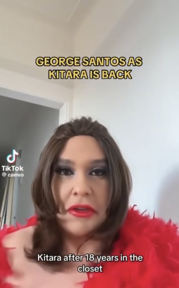 george santos diye trumpçı yavşak bi politikacı var, drag queen karakteri kitara ravache ayyyynı kıvılcım jfkdjfkdk