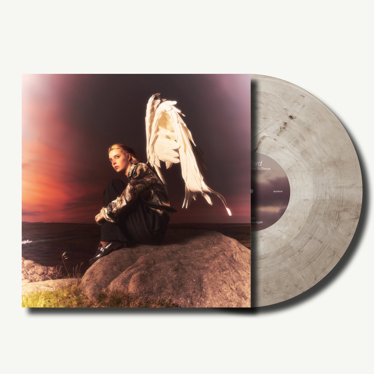 NEW DROP! Alt- pop visionary @gia__ford’s first LP. 'Waiting For The Wind To Change”, comes exclusively pressed to black smoke LP via Blood Records, limited to 250 copies and hand-numbered to order: blood-records.co.uk/products/gia