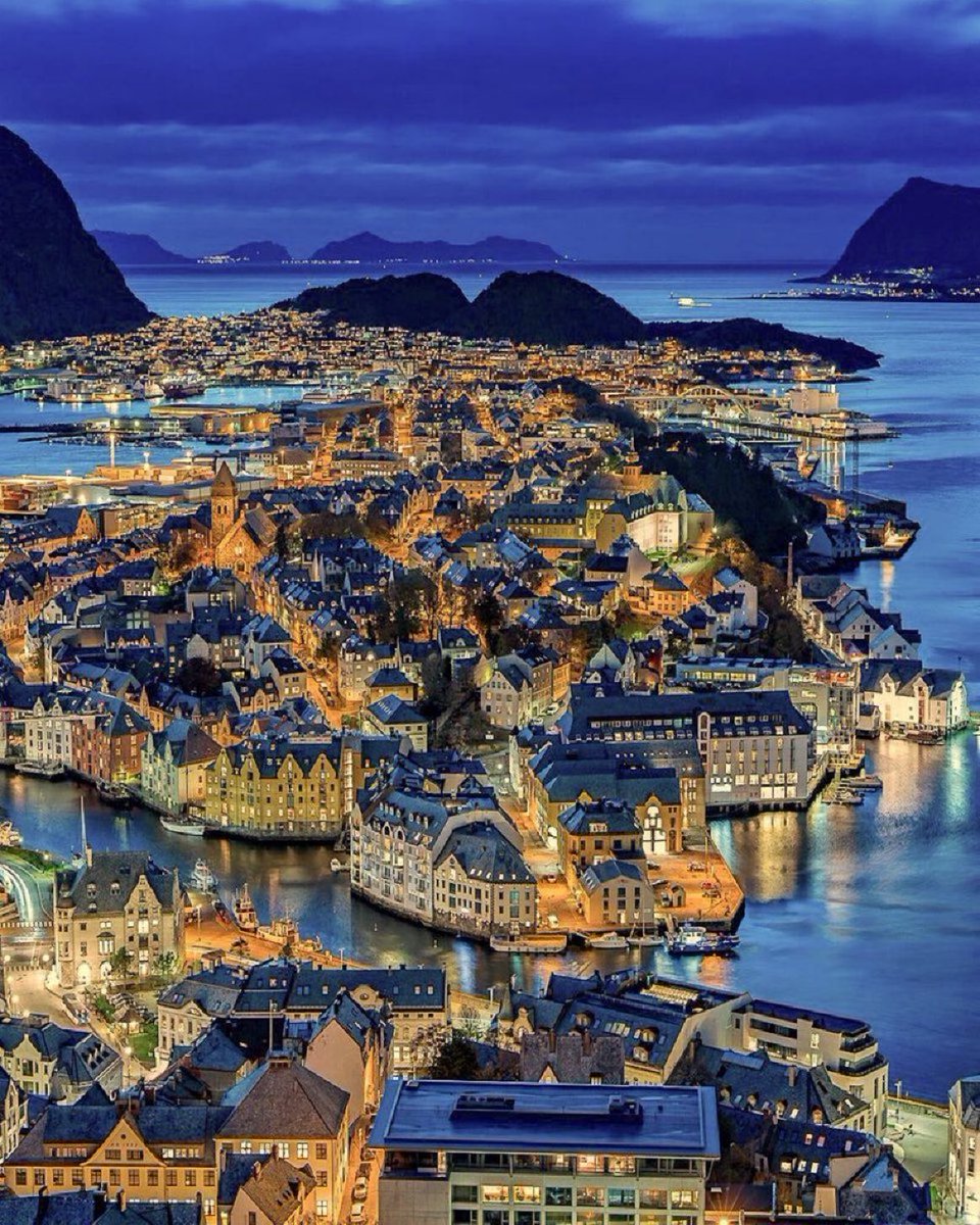 Norway by night.