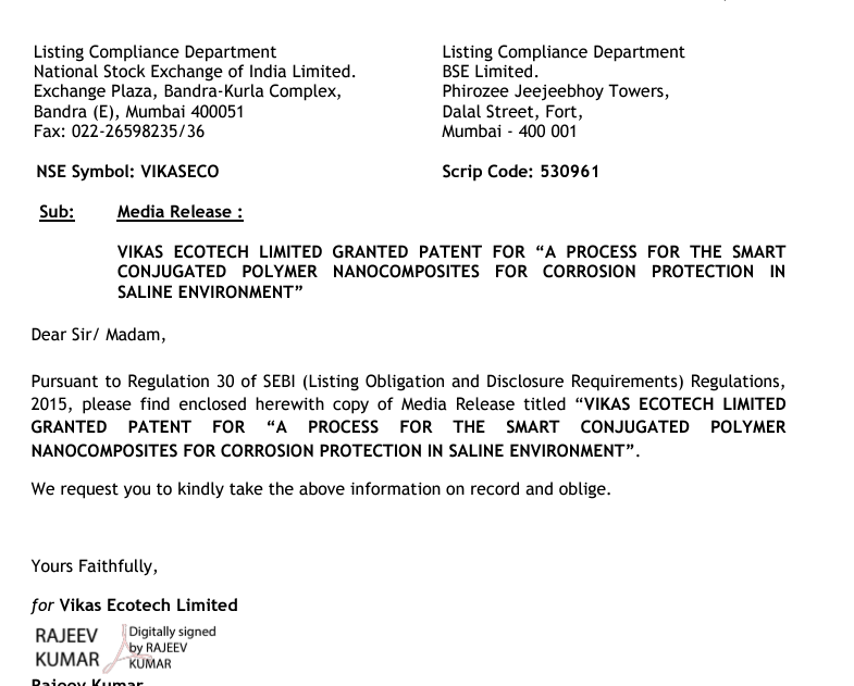 #Vikasecotech stock fallen from 23rs to current 3.95rs due to huge debt 158cr. 
In FY 2023-24 company reduced debt to 35cr after fund raise from QIP and preferential stock issue.
Additionally company bagged multiple order worth 60cr from July23 to Feb24.