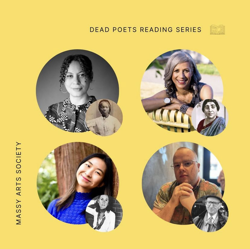 May 12 at 3:00 p.m., catch the Dead Poets Reading Series at Massy Arts Society! massyarts.com/event/dead-poe…