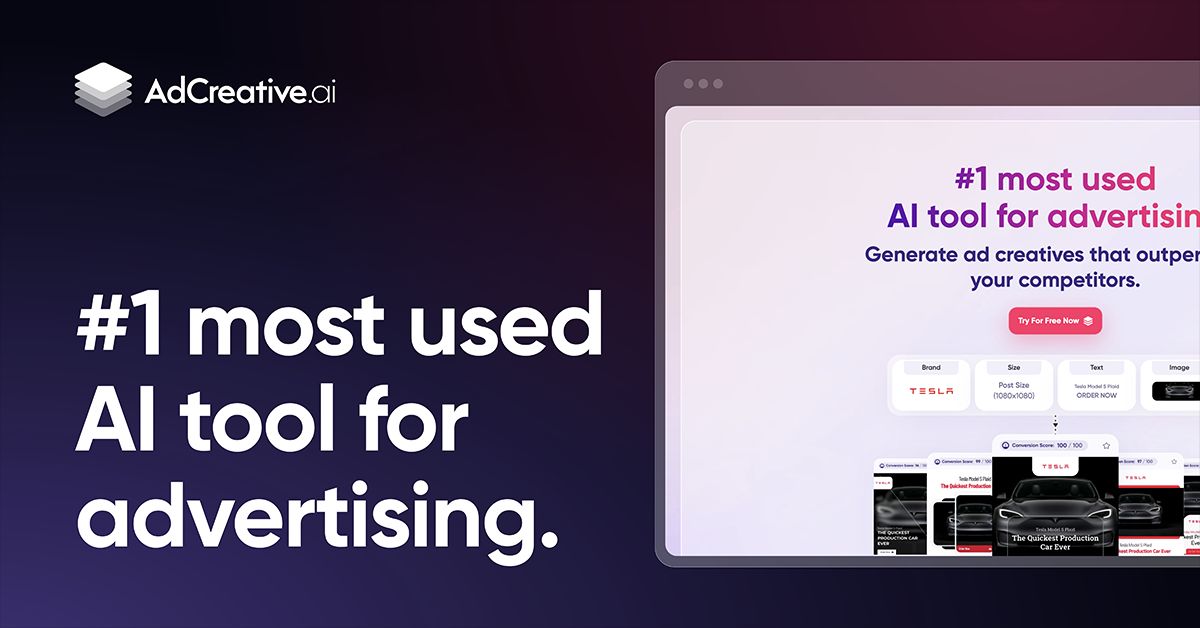 Save time and money on ad creatives with AdCreative.ai's AI. Get up to 14x better conversion rates! #AdCreative #SaveTimeAndMoney #marketing #branding #digitalmarketing #design #socialmedia
 Try for Free Now! buff.ly/3UUHYCj