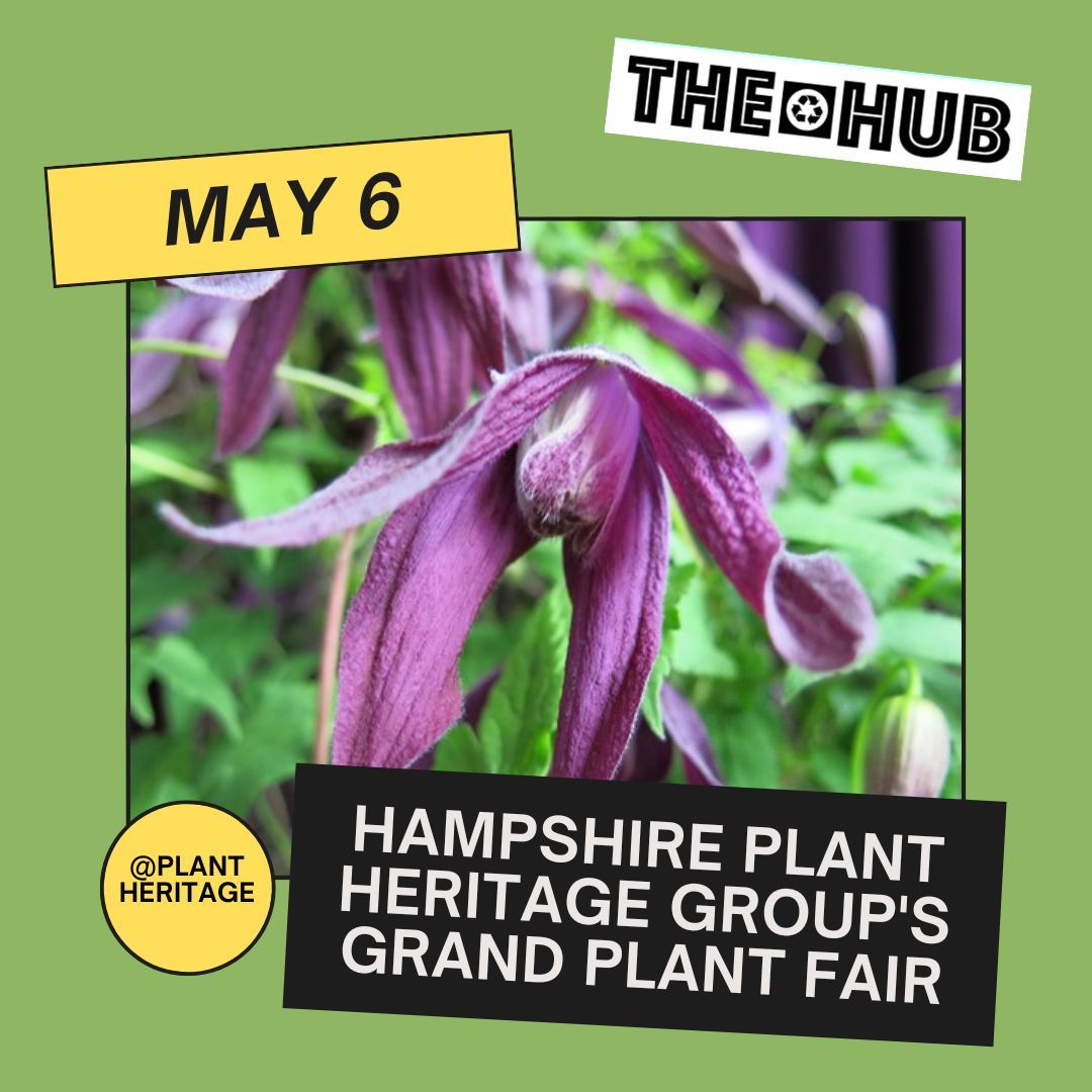 The Hampshire @Plantheritage Group's Annual Grand Plant Fair with over 20 nurseries. Time: 10:00 BST Details on thehub.earth