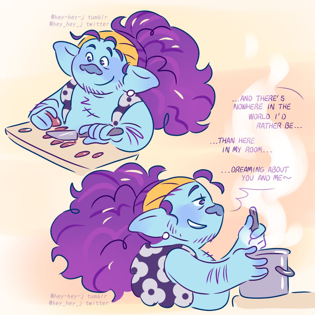 thinking about this look again 💜 
#TrollsBandTogether #Dreamworkstrolls #trollsfanart