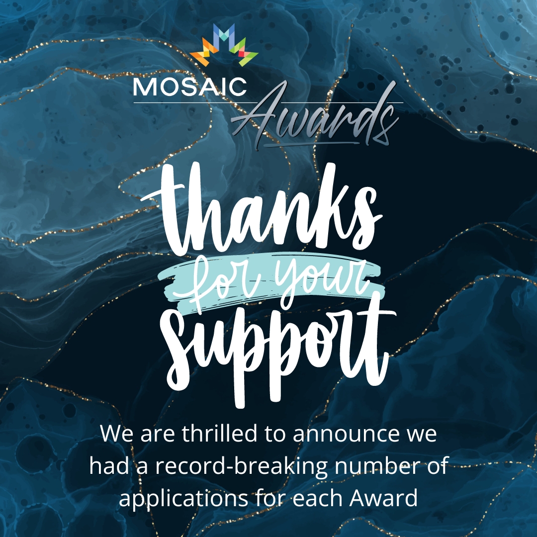 A record-breaking 149 applications for our MOSAIC Awards! Thanks to everyone who applied by the deadline. Your dedication is fundamental in enabling us to extend our outreach and continue creating meaningful impact. Stay tuned for the winner announcements! #MOSAICAwards2024