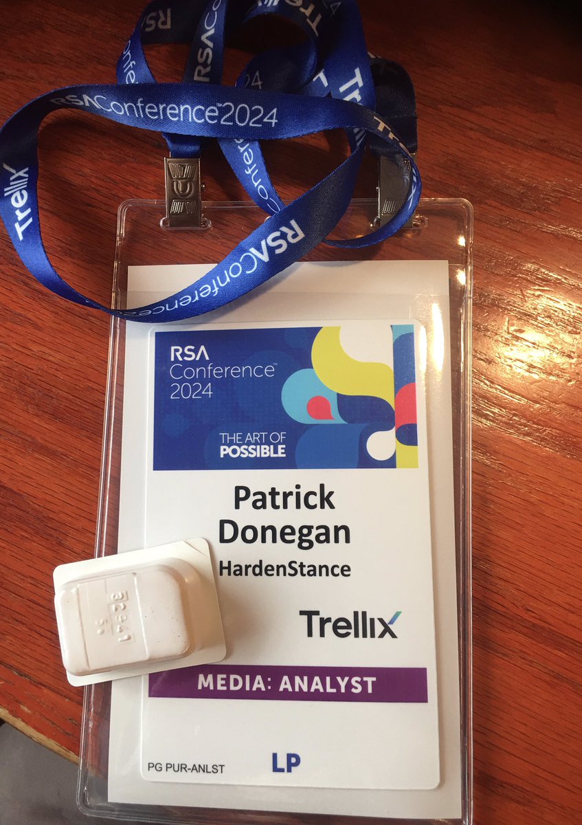 That’s me all IDed up. See (some of) you later this week, starting tomorrow. #RSAC #RSAC24 #RSAC2024