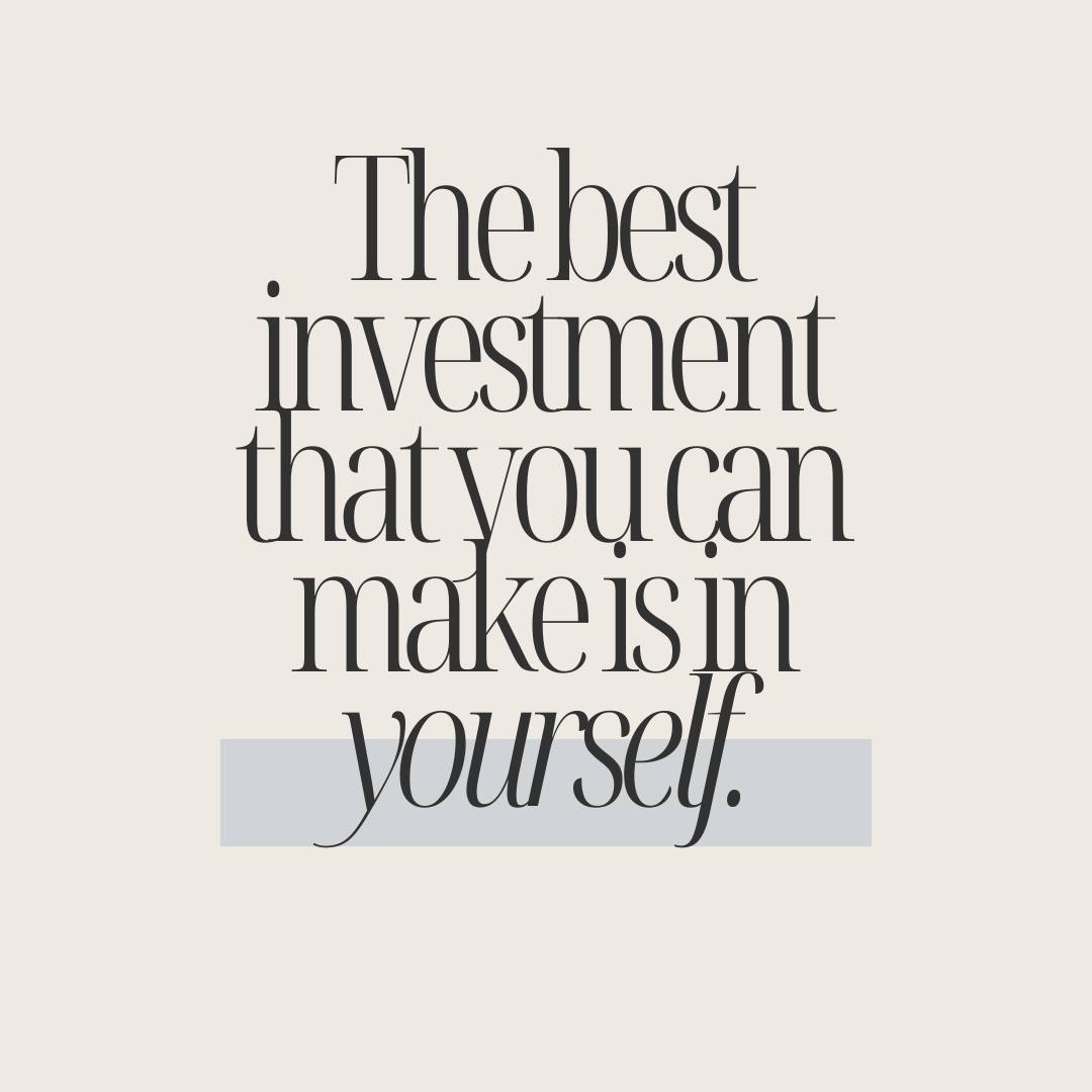 Don’t forget to take time to invest in yourself. That may mean going on a short walk, signing up for a workout class or treating yourself to your favorite meal! 😌

#inspo #inspiration #invest #investinyourself #healthytips