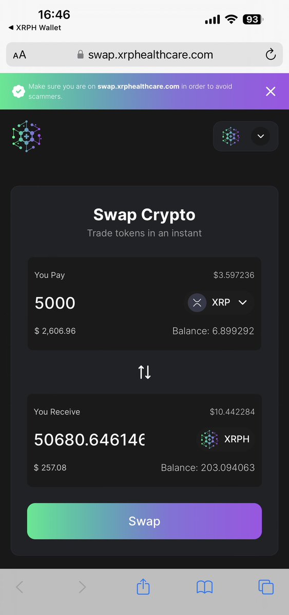 Embark on the #XRPCommunity revolution with our effortless $XRP to $XRPH swap feature, now accessible via our sleek mobile wallet app 📲

Get it now on the App Store or Google Play:

iOS: apps.apple.com/gb/app/xrph-wa…

Android: play.google.com/store/apps/det…