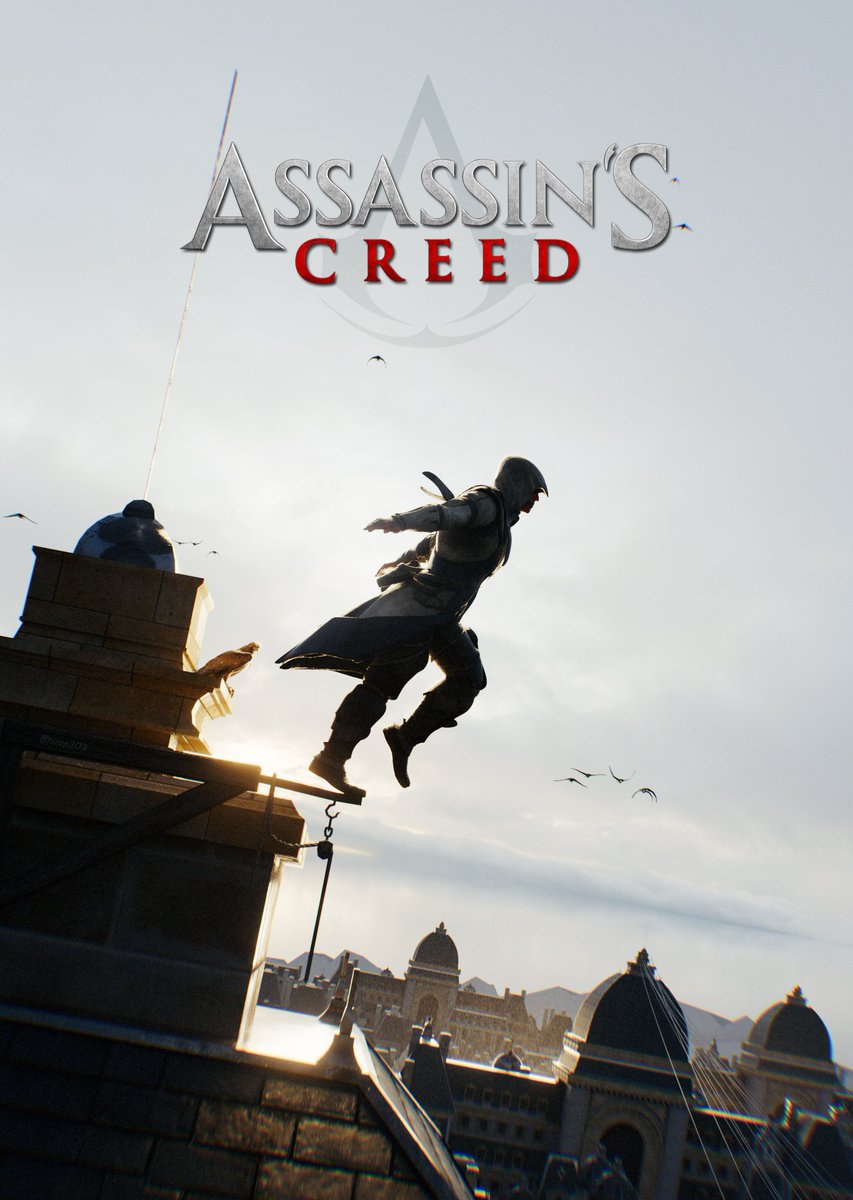 J'ai réalisé un poster Assassin's Creed en 3D