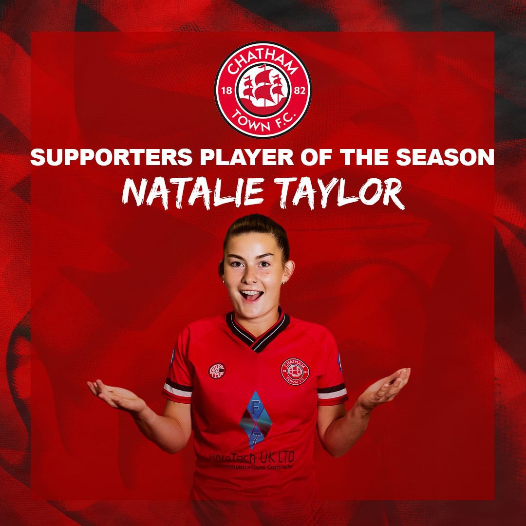 𝗦𝗨𝗣𝗣𝗢𝗥𝗧𝗘𝗥𝗦 𝗣𝗟𝗔𝗬𝗘𝗥 𝗢𝗙 𝗧𝗛𝗘 𝗦𝗘𝗔𝗦𝗢𝗡 🏆

Congratulations to Natalie Taylor who has been awarded 𝗦𝗨𝗣𝗣𝗢𝗥𝗧𝗘𝗥𝗦 𝗣𝗟𝗔𝗬𝗘𝗥 𝗢𝗙 𝗧𝗛𝗘 𝗦𝗘𝗔𝗦𝗢𝗡! 

🔴⚪️⚫️ #UpTheChats | #InThisTogether