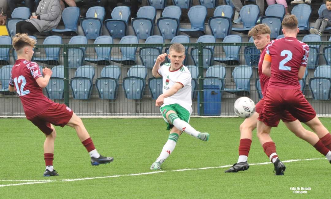 A 2-0 win for Cork City FC  today in the MU17 Cork derby.