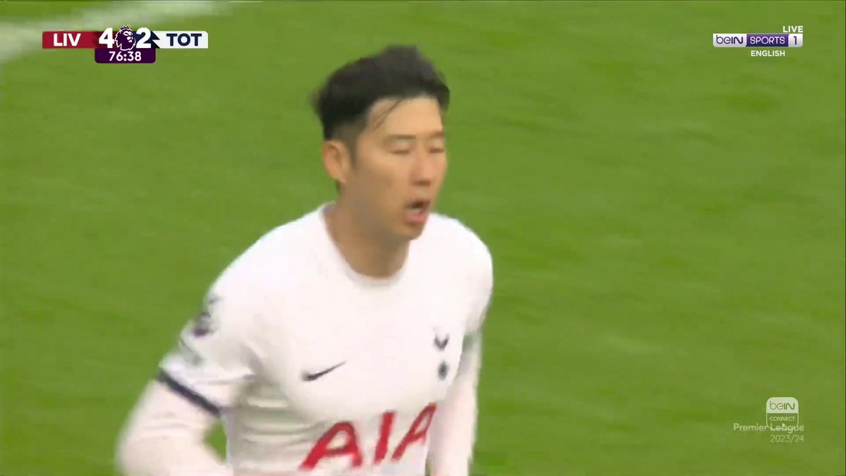 Goal! Son! 4-2! They couldn't... could they?! #beINPL #LIVTOT