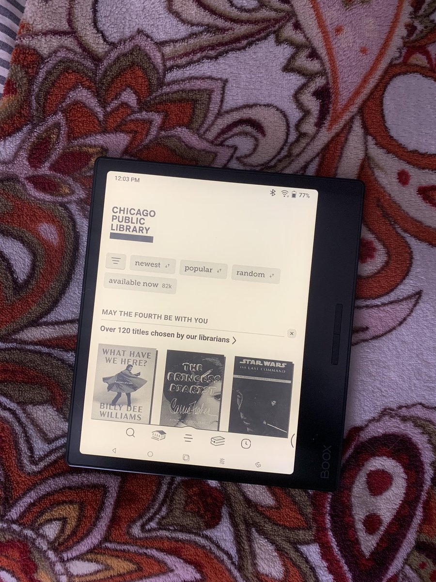 treated myself to an ereader with backlights (!) and page buttons (!!!) and i feel like i’m in the future. she’s so beautiful 🥲