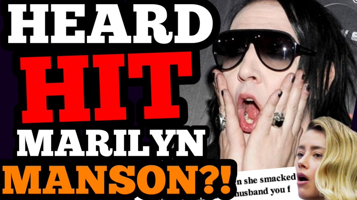 SHOCKING! Amber Heard HIT Marilyn Manson over Johnny Depp?! NO WONDER she backed Evan Rachel Wood?!

Heard went after Manson in MSM. Tried getting them to ruin him - and yet...hmm. 

Link: youtu.be/B5IJxL59mqs
