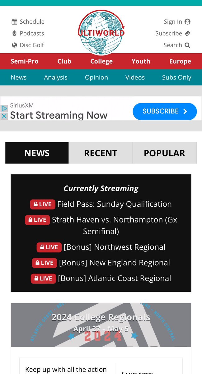 TUNE IN TO ULTIWORLD.COM TO WATCH A LIVESTREAM OF THE GIRLSX DIVISION CHAMPIONSHIP. EDINA VS WASHBURN